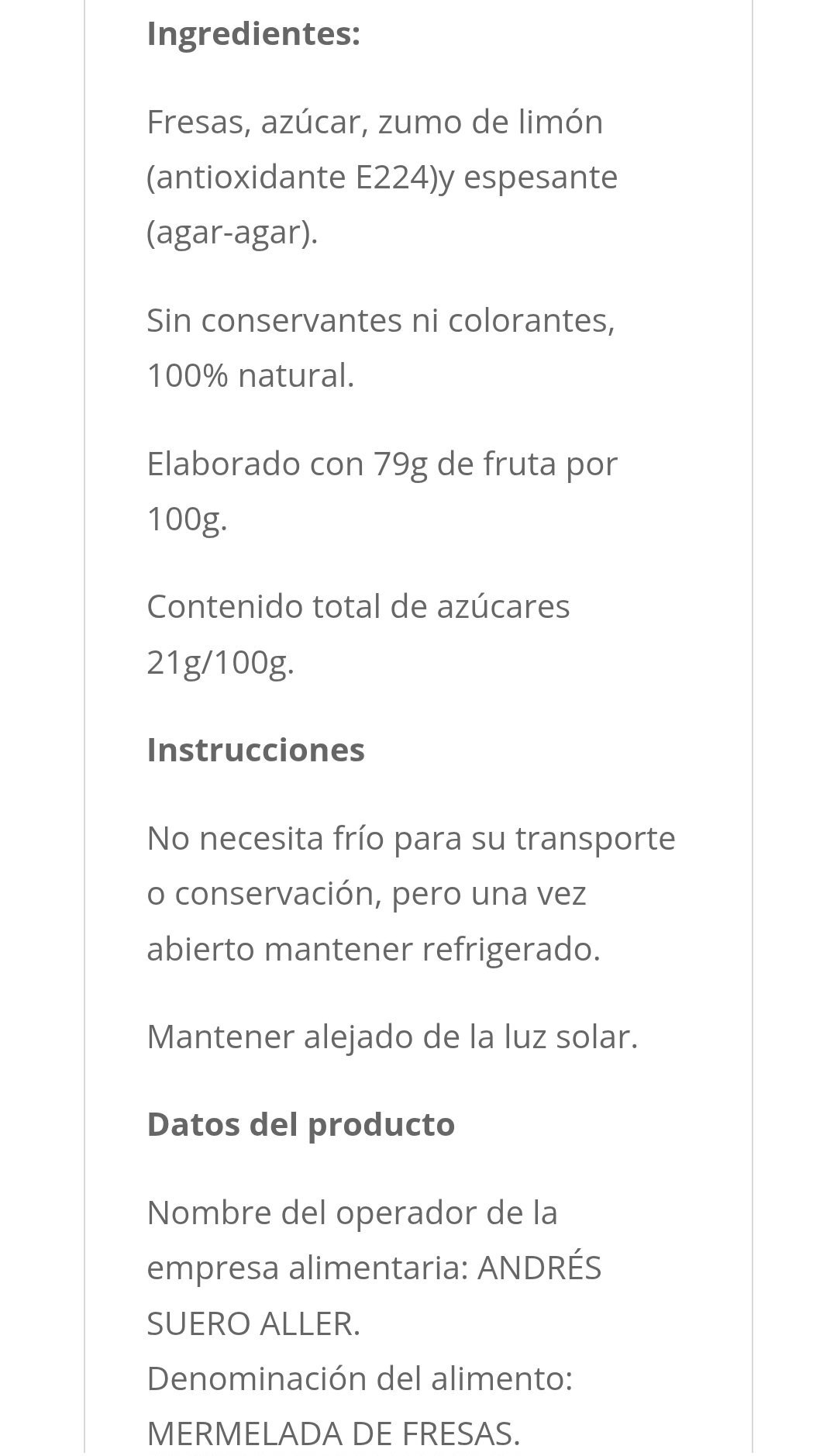 Mermelada Artesana de Fresa - Imagen 3