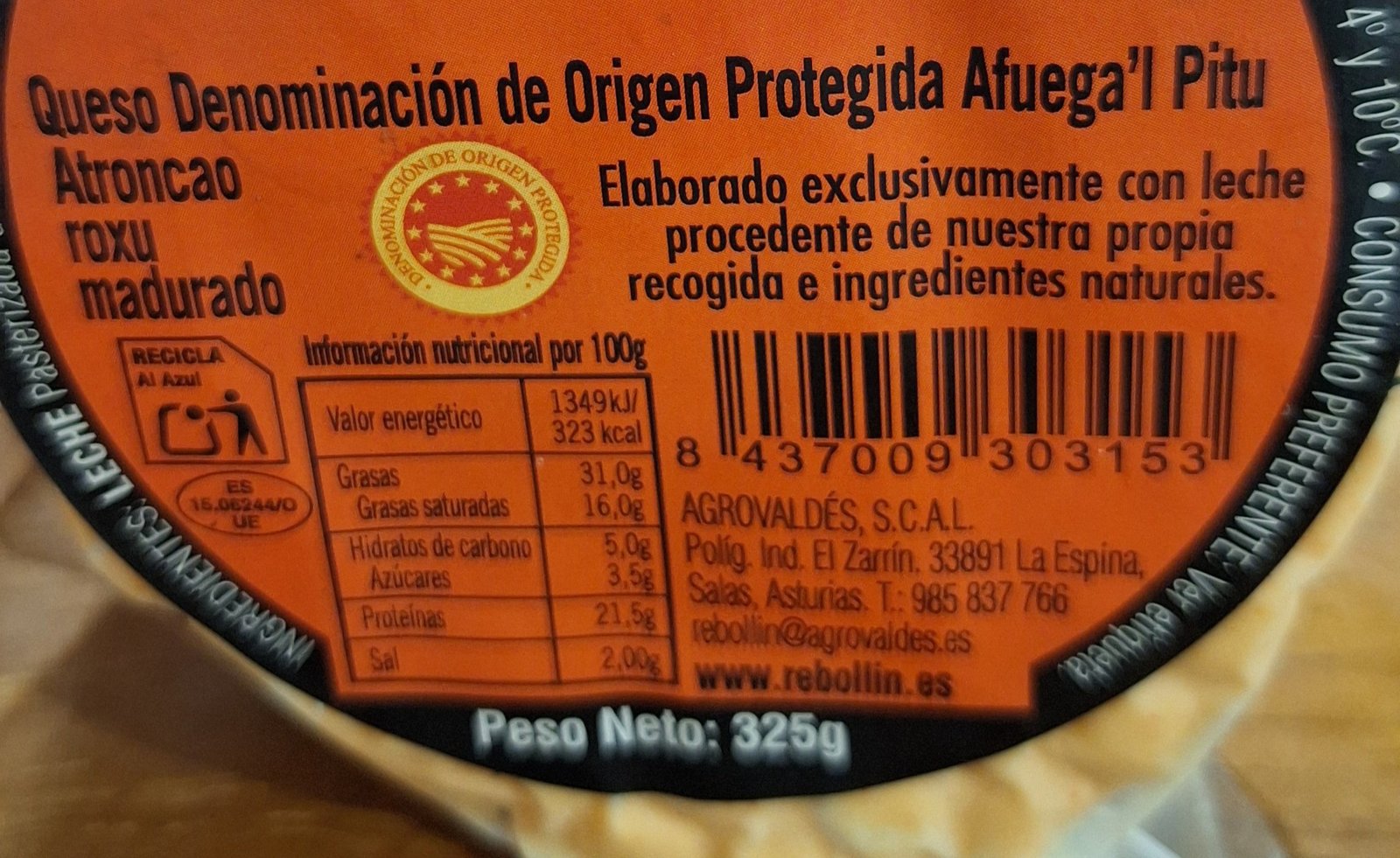 Queso Afuega'l Pitu Roxu - Imagen 2