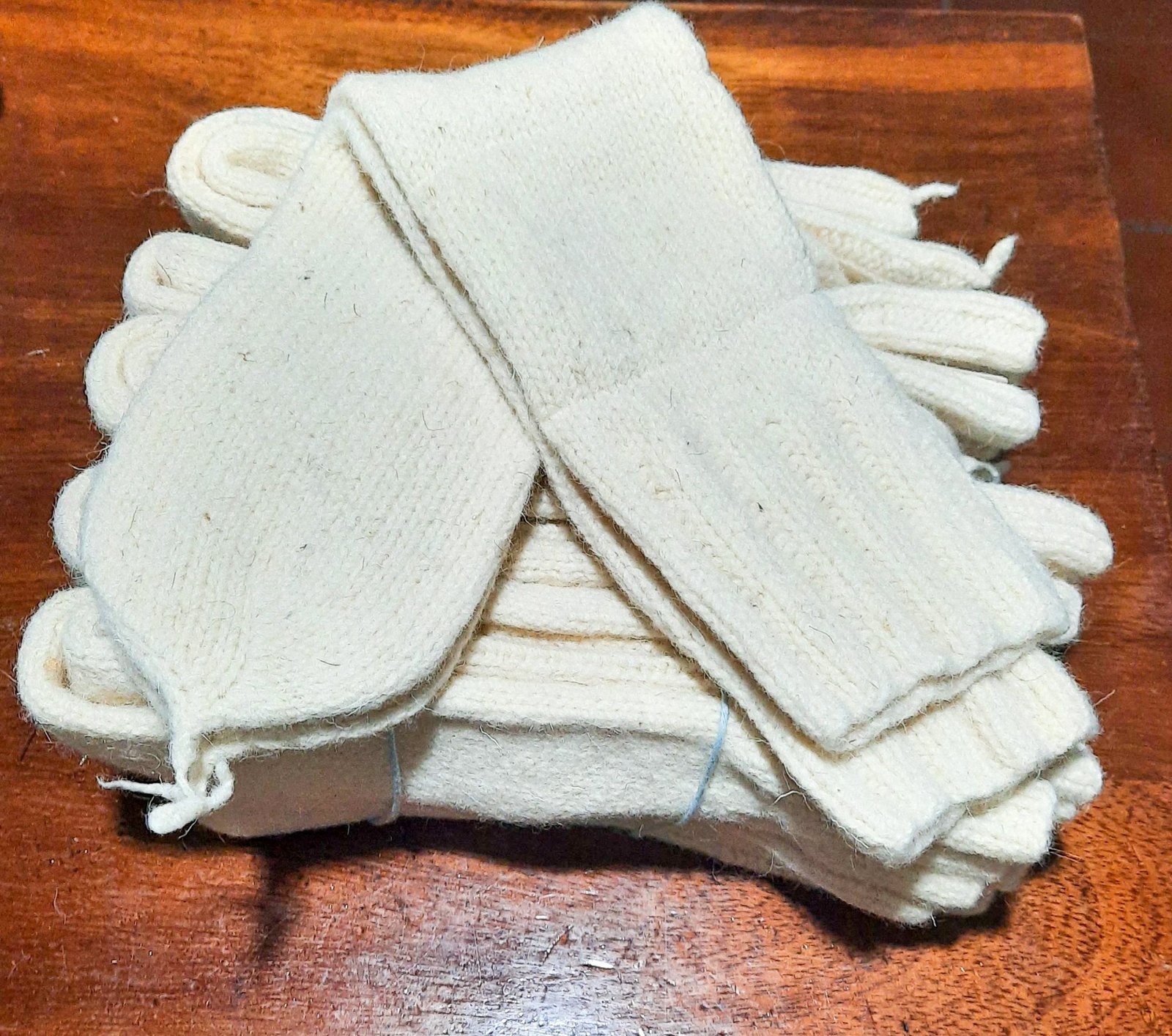 Calcetines de lana hechos a mano