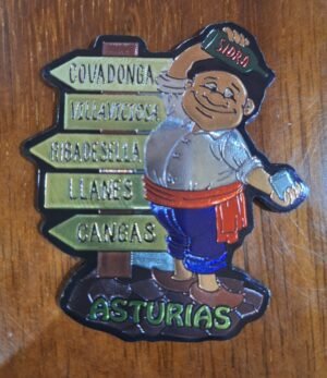 Imán Señal Asturias metálico